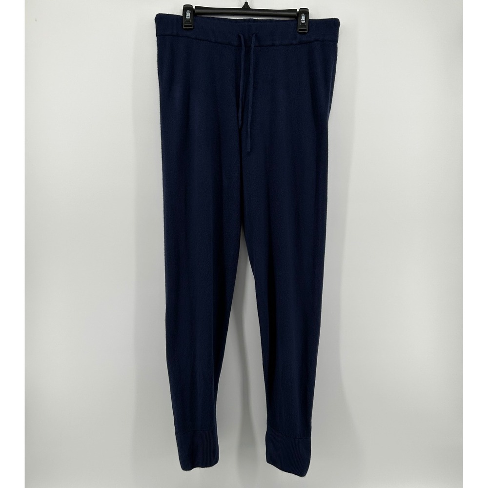 Wendy Williams Collection Navy Blue Knit Jogger Pants L NWT Loungewear‎ Minimal